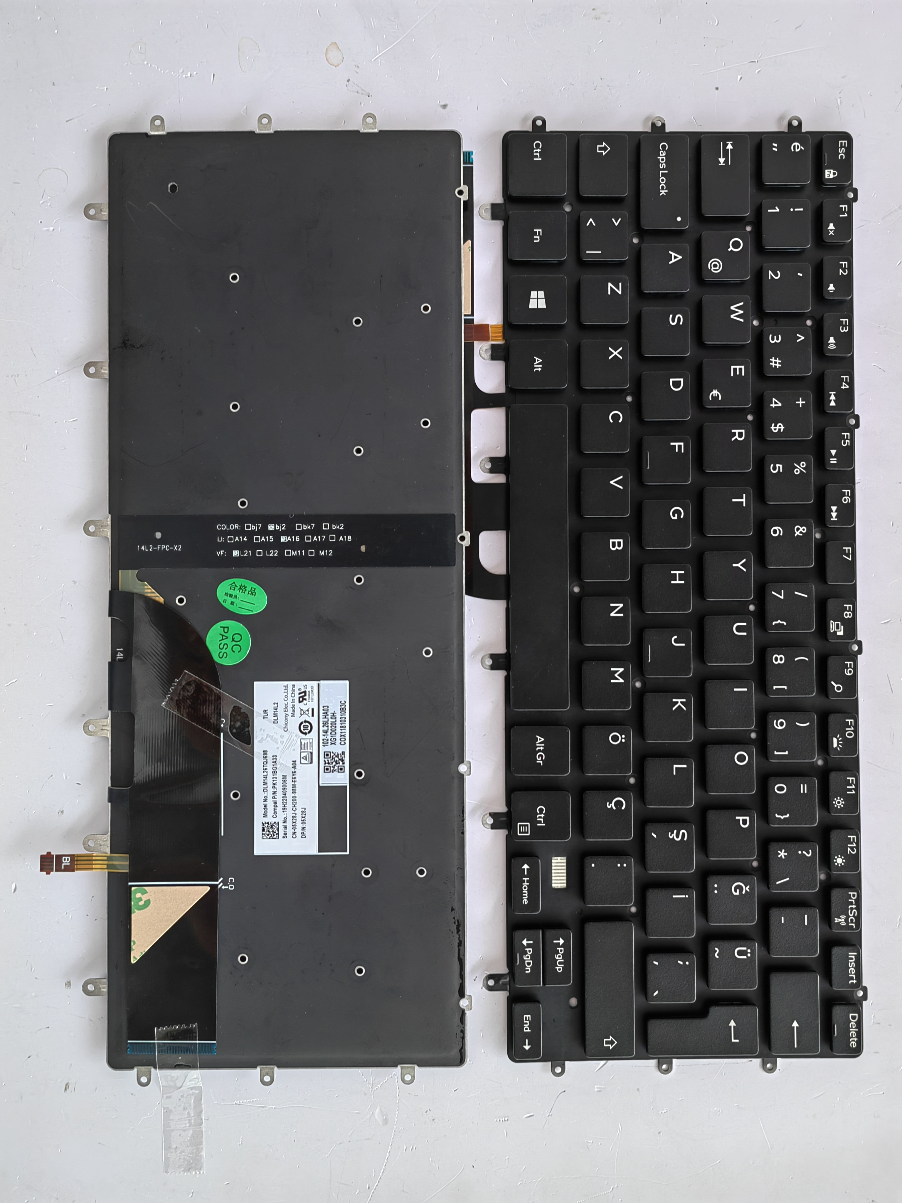 Picture of New Replacement Laptop Keyboard For DELL 9550/XPS15 9550/9560/M5510/7558/P56F/9570 BLACK Backlit Uk Layout